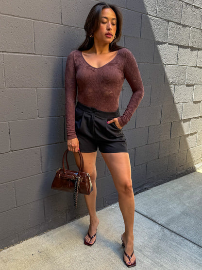 Monaco Bodysuit-French Roast