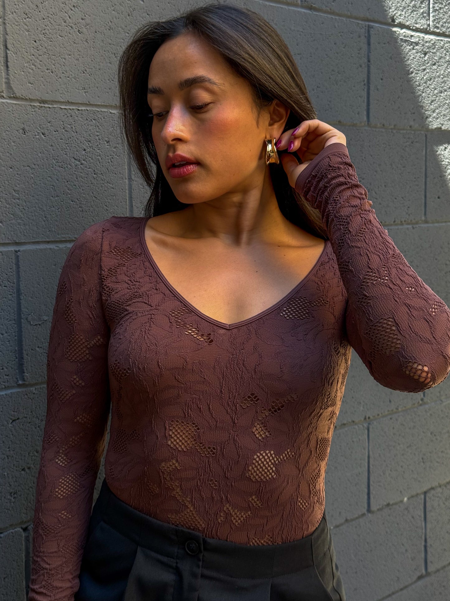 Monaco Bodysuit-French Roast