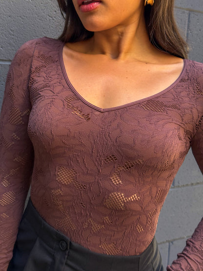Monaco Bodysuit-French Roast
