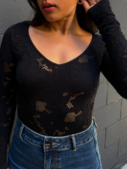 Monaco Bodysuit-Black