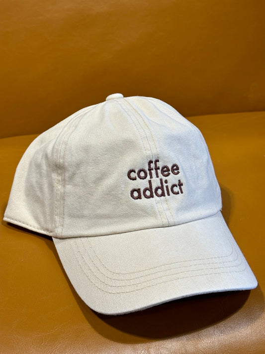 Coffee Addict Cap-Cream