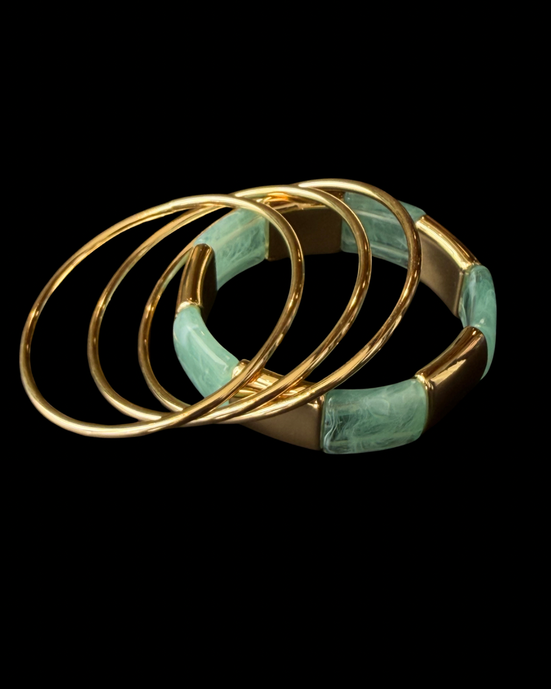 Serenity Bracelet Set-Jade