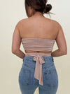 It's A Wrap Top-Pale Rose